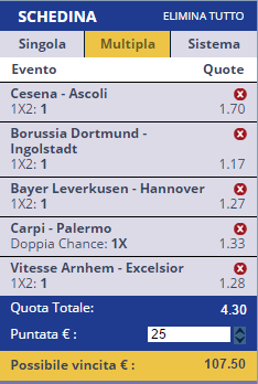 scommesse pronte di oggi 2016-01-30