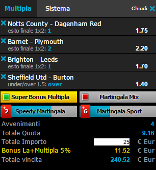 scommesse pronte di oggi 2016-03-01