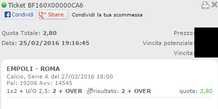 combo empoli-roma