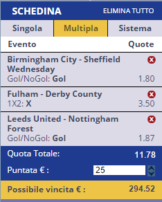 scommesse pronte Europei 2016-02-06