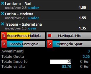 scommesse pronte Serie b 2016-02-27