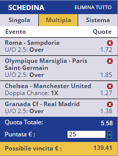 scommesse pronte di oggi 2016-02-07