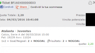 Scommesse vincenti 06-03-16