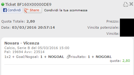 combo novara-vicenza