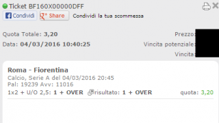 Scommesse vincenti 04-03-16