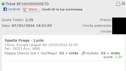 combo sparta praga-lazio