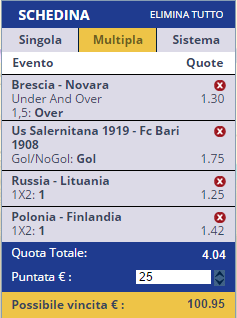 scommesse pronte di oggi 2016-03-26