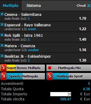 scommesse pronte di oggi 2016-03-07