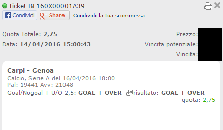 combo carpi-genoa