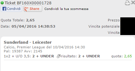 combo sunderland-leicester
