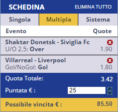 scommesse pronte Europa League 2016-04-28