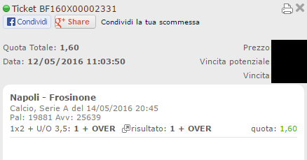 combo napoli-frosinone