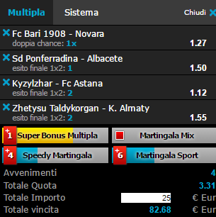 scommesse pronte di oggi 2016-05-25