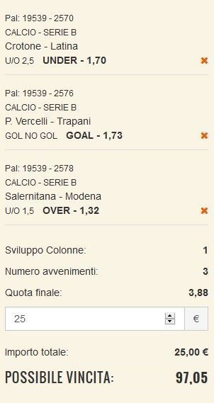 scommesse pronte Serie b 2016-05-07