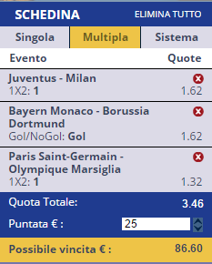 scommesse pronte di oggi 2016-05-21