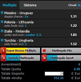 scommesse pronte di oggi 2016-06-06