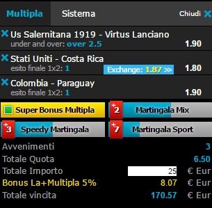 scommesse pronte di oggi 2016-06-08