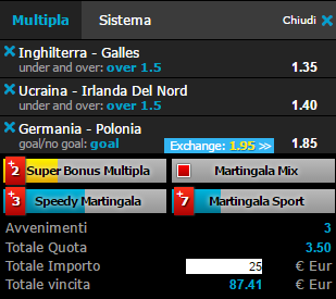 scommesse pronte di oggi 2016-06-16