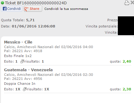 scommessa vincente 02-06-16