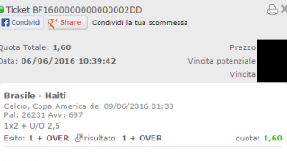 Scommessa vincente 09-06-16