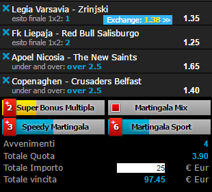 scommesse pronte di oggi 2016-07-19