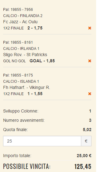 scommesse pronte di oggi 2016-07-09