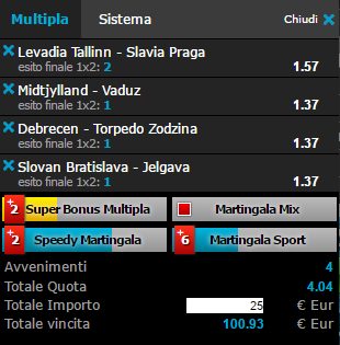 scommesse pronte di oggi 2016-07-14