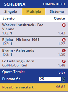 scommesse pronte di oggi 2016-07-22