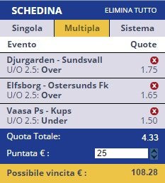 scommesse pronte di oggi 2016-07-25