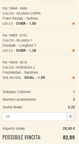 scommesse pronte di oggi 2016-07-05