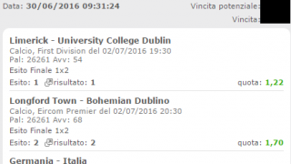 Scommessa vincente 02-07-16