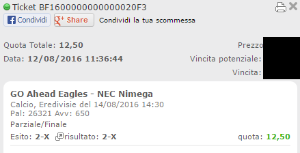 combo vincente go ahead eagles-nec