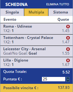 scommesse pronte di oggi 2016-08-20