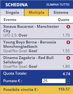 scommesse pronte Champions League 2016-08-16