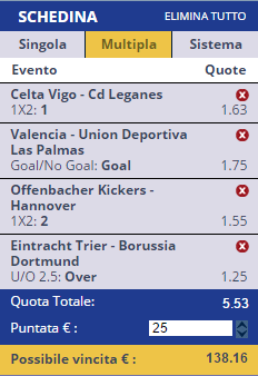 scommesse pronte di oggi 2016-08-22