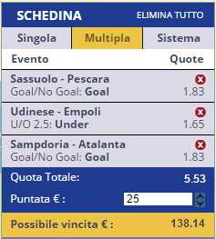 scommesse pronte Serie a 2016-08-28