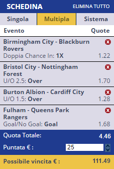 scommesse pronte Europei 2016-10-01