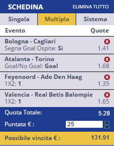 scommesse pronte di oggi 2016-09-11