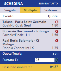 scommesse pronte di oggi 2016-09-23