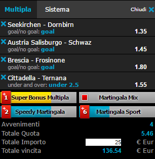 scommesse pronte di oggi 2016-09-03