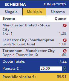 scommesse pronte Premier League 2016-10-01