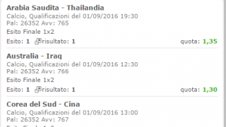 Scommessa vincente 01-09-16