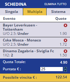 scommesse pronte Champions League 2016-10-18