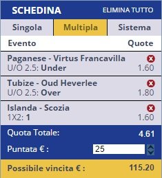 scommesse pronte di oggi 2016-10-05