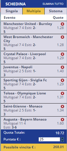 scommesse pronte di oggi 2016-10-29