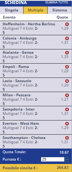 scommesse pronte di oggi 2016-10-30
