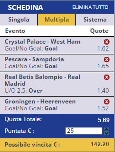 scommesse pronte di oggi 2016-10-15