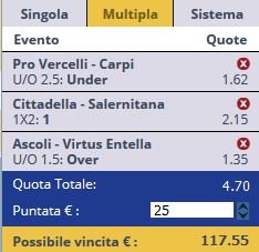 scommesse pronte Serie a 2016-11-05