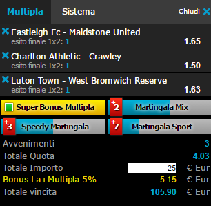 scommesse pronte di oggi 2016-10-04