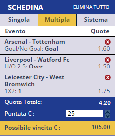 scommesse pronte Premier League 2016-11-05